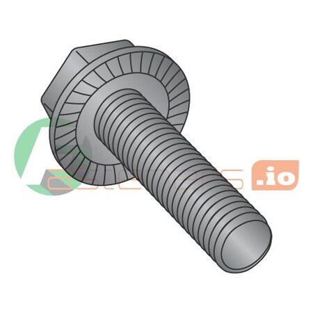 5/16-18 x 1 1/2" Serrated Hex Flange Screws/Unslotted/Steel/Black Oxide (Carton: 1,000 pcs)